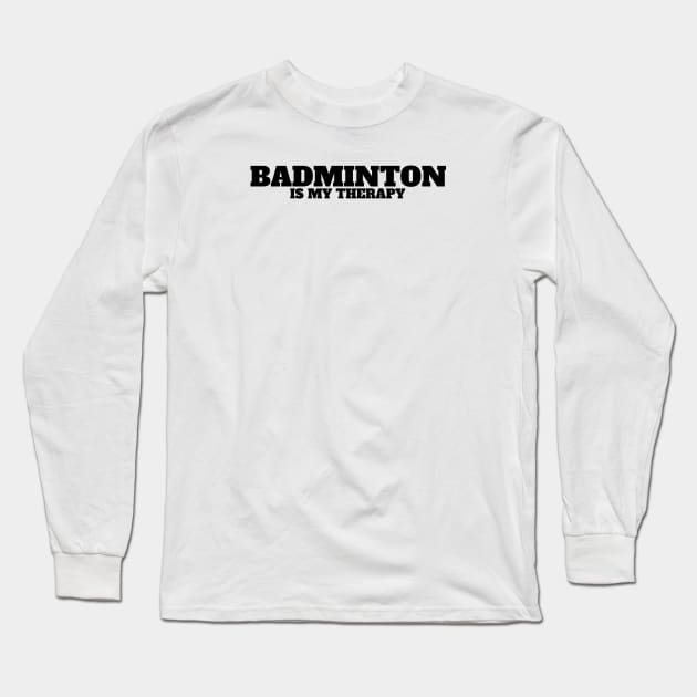 badminton Long Sleeve T-Shirt by dishcubung